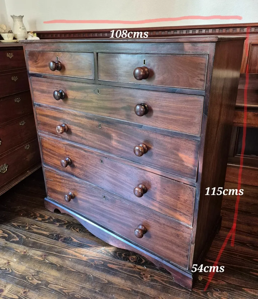 Victorian chest of drawers - Image 2