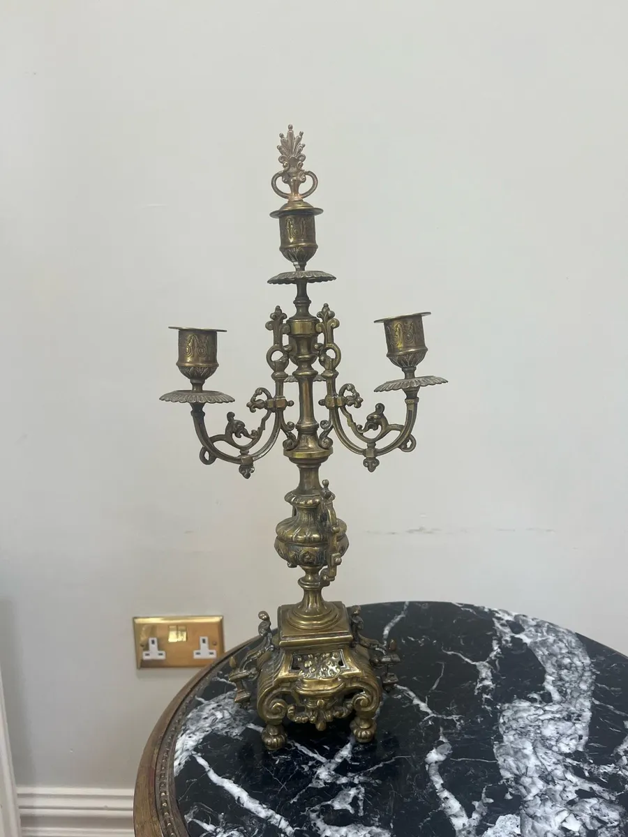 Brass candelabra - Image 2