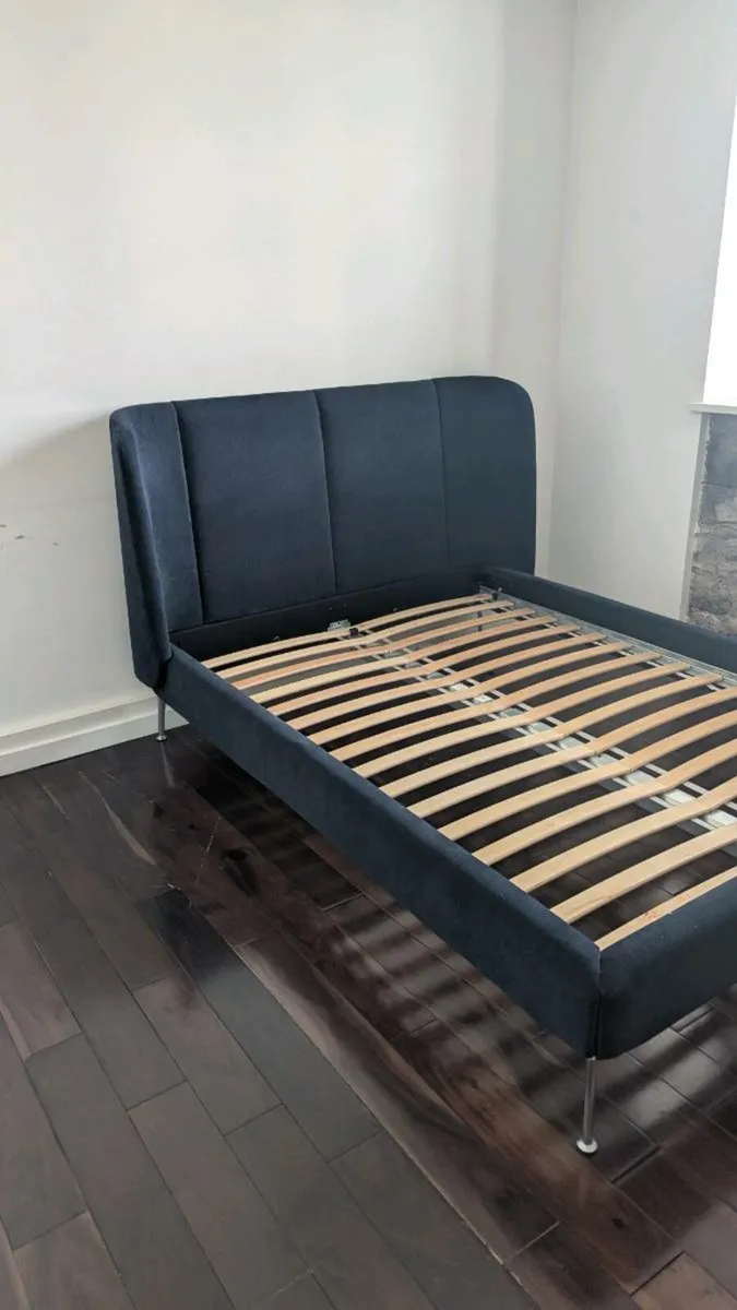 IKEA TUFJORD Upholstered Double Bed Frame - Image 2