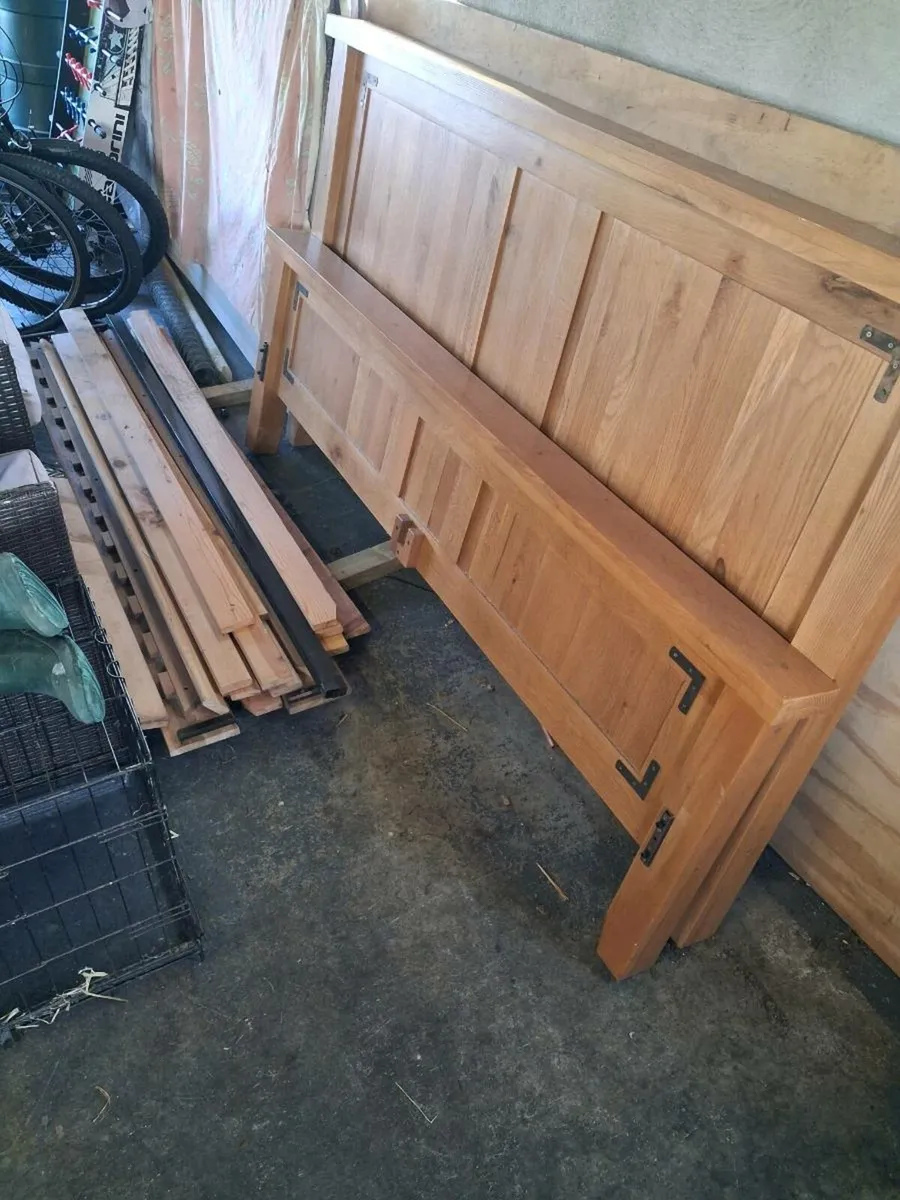 Solid Oak Bed Frame - Image 1