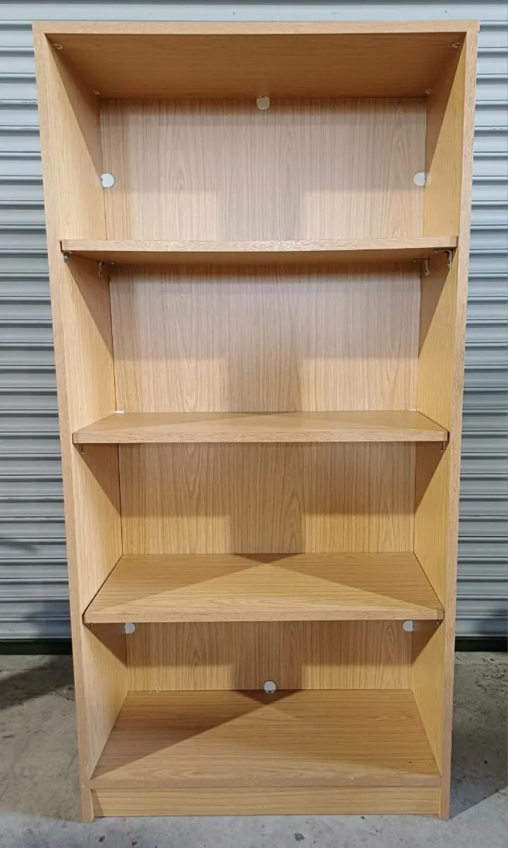 Oak Wooden Bookcase Cabinet - Image 1