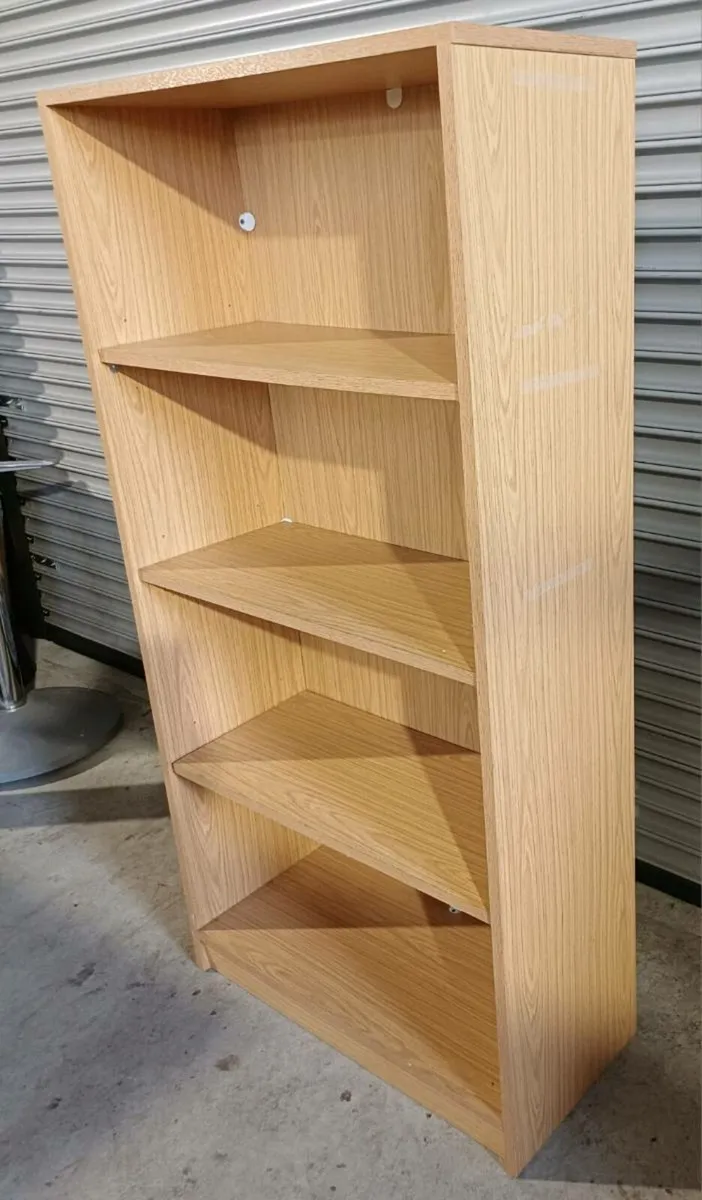 Oak Wooden Bookcase Cabinet - Image 3