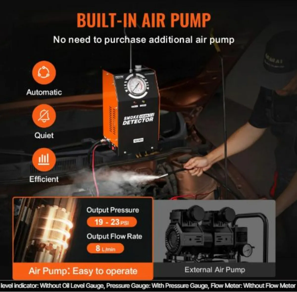 Automotive Smoke Machine Leak Detector, EVAP Smoke - Image 2