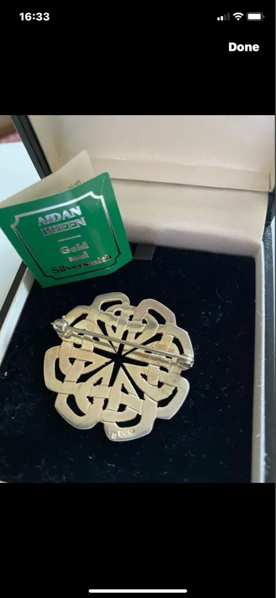 Vintage Aidan Breen Silver Brooch - Image 3