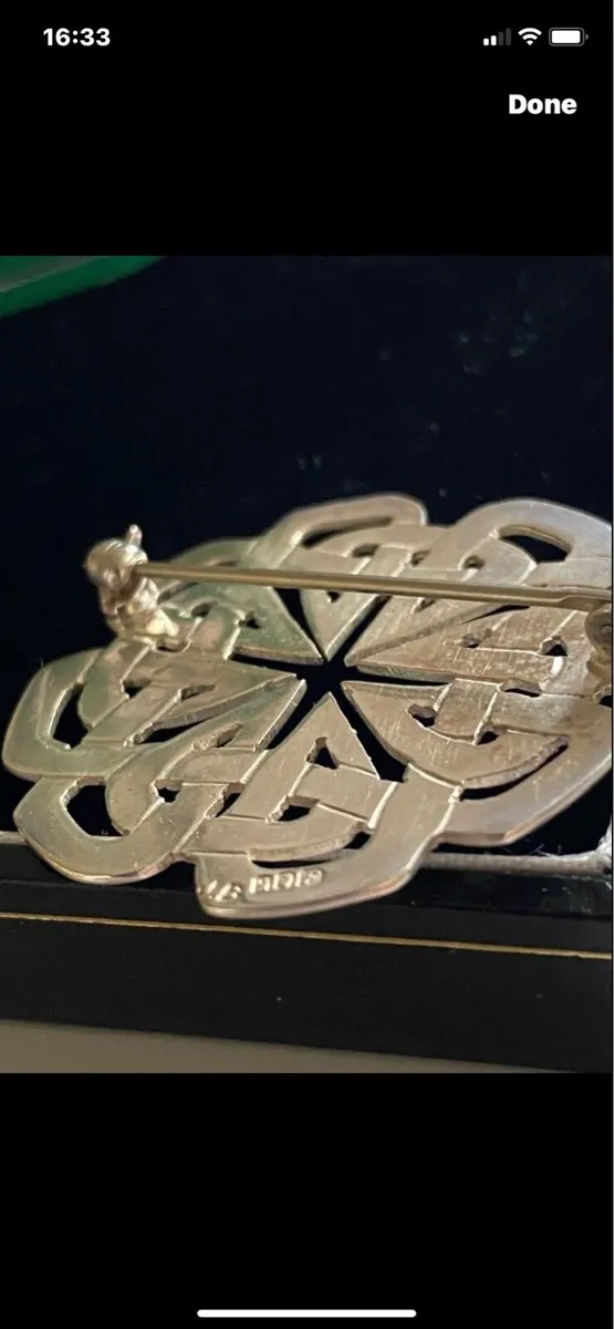 Vintage Aidan Breen Silver Brooch - Image 4