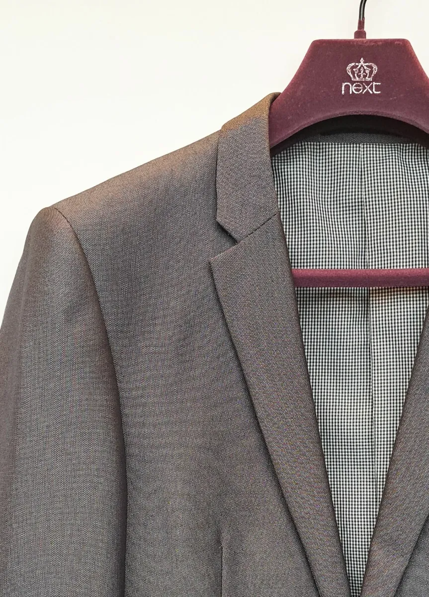 NEXT Men's Silver Grey Suit Jacket 38S Trousers 32 - Image 4