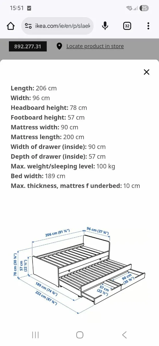 Kids single bed - Image 4