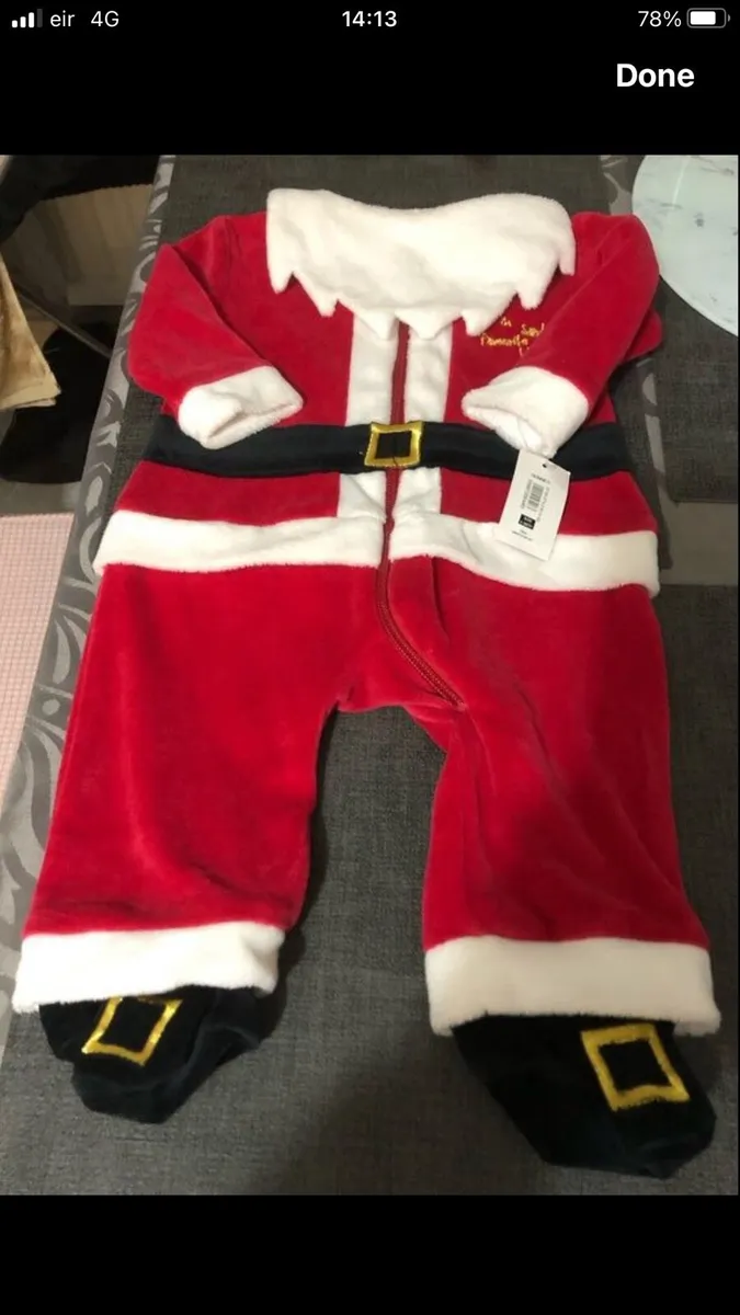 Boys BNWT Xmas suit 0/3 mths €4 - Image 2