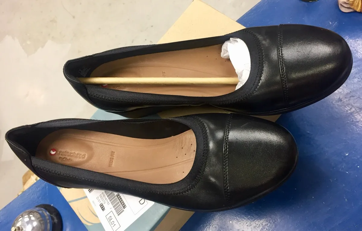 Clarks Leather Wedges - Image 3