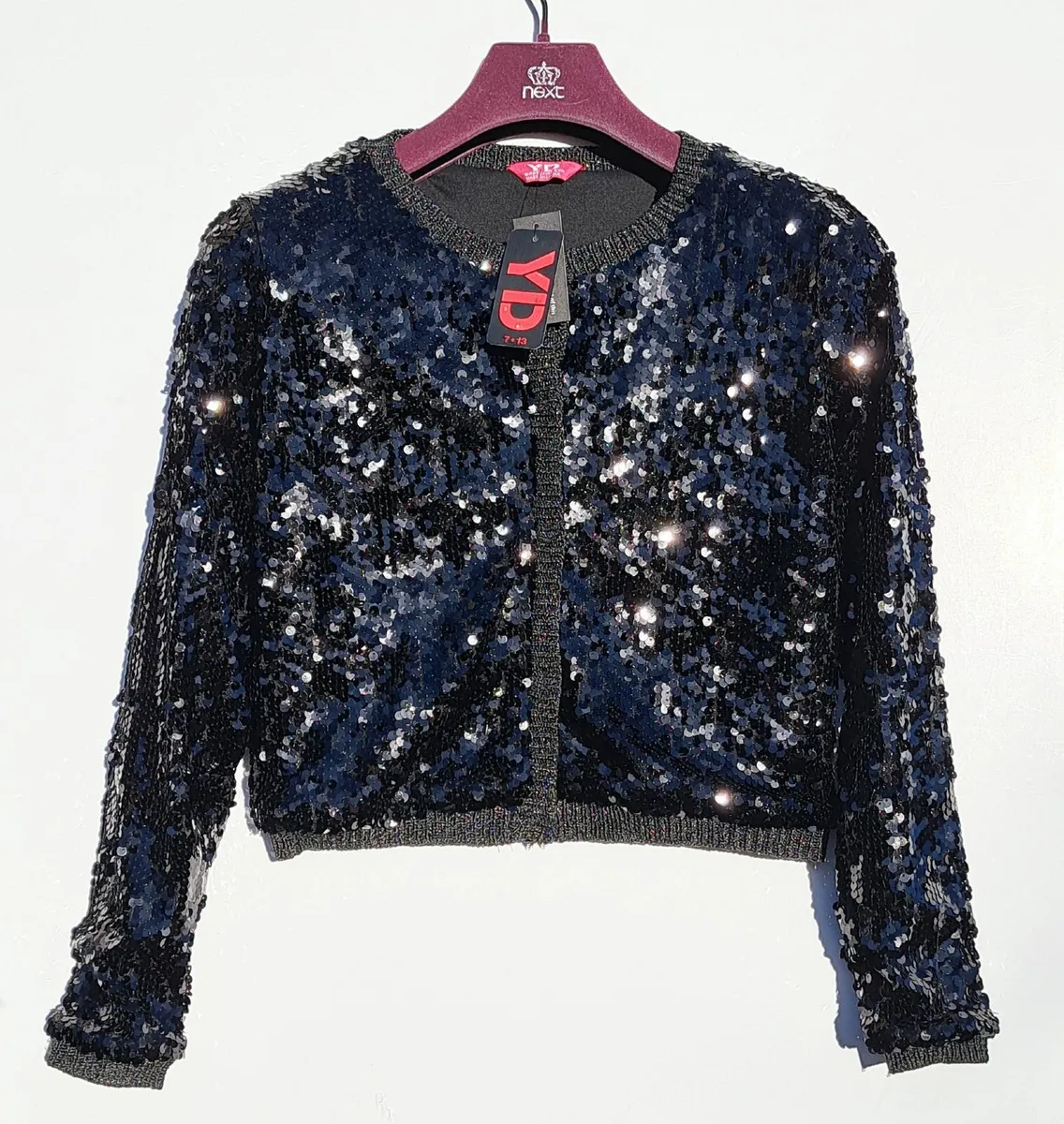 Young Dimension Girls Sequins Cardigan Age 10-11 - Image 1