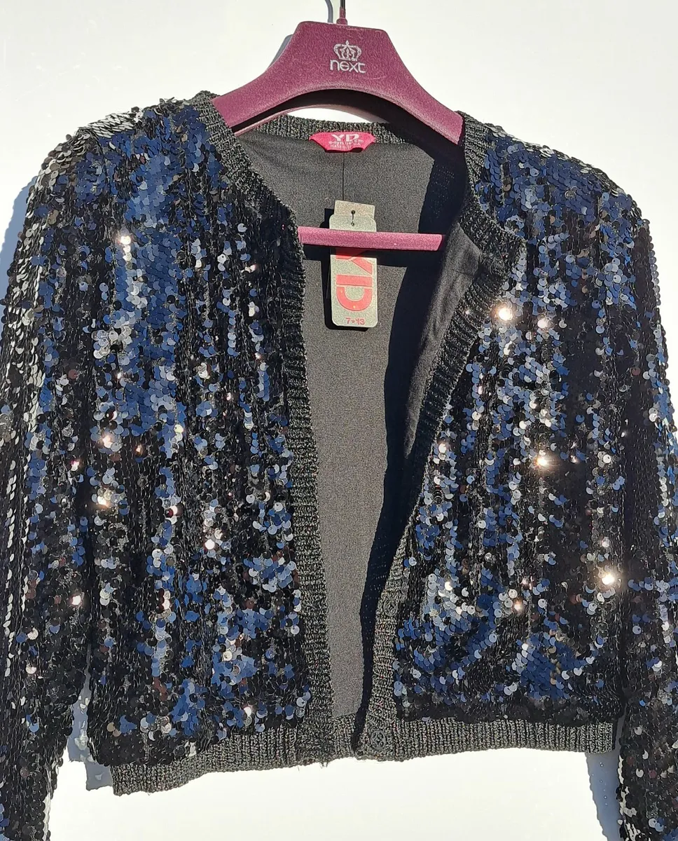 Young Dimension Girls Sequins Cardigan Age 10-11 - Image 4