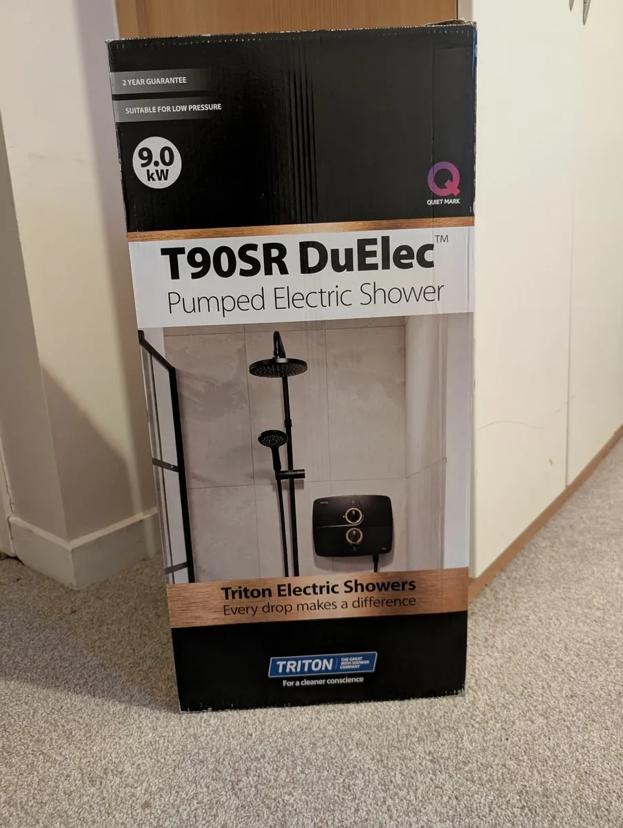 Triton T90SR DuElec Pumped Electric Shower.