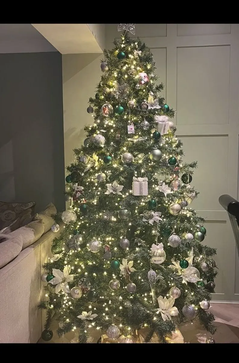 8ft Christmas Tree with stand (not including decorations)
