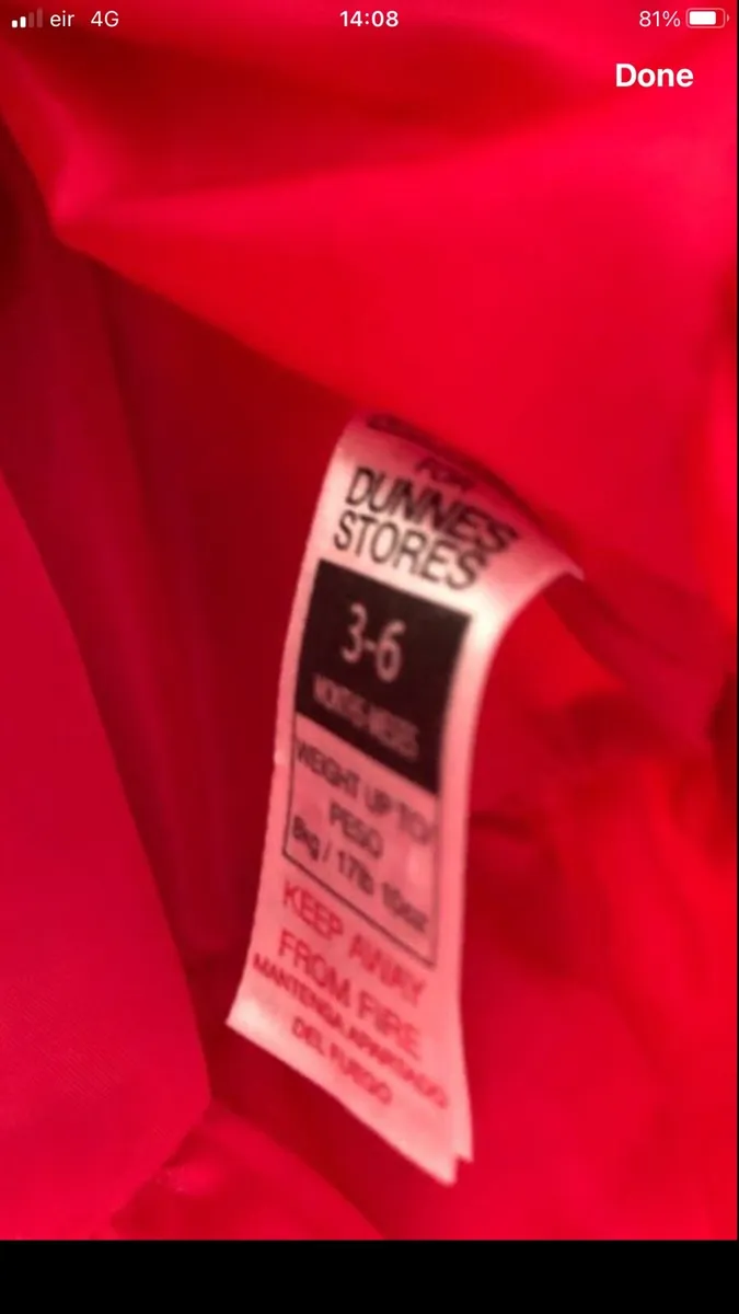 Girls stunning dress 3/6 mths €5 - Image 3