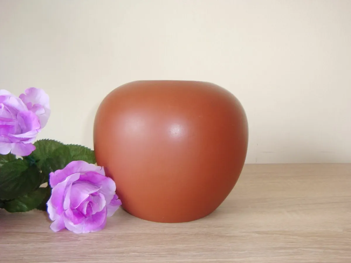 Brown vase H13cm - Image 4