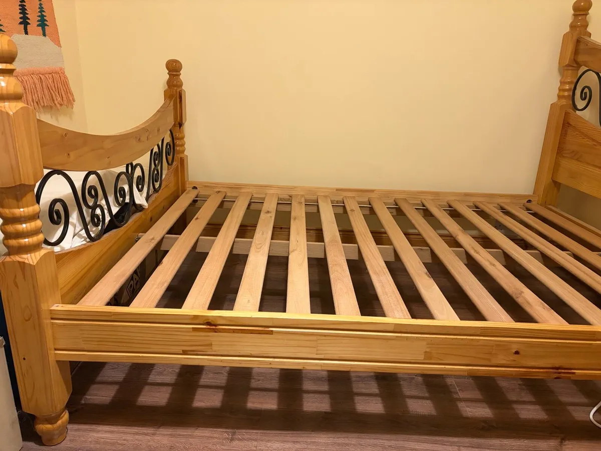 Bed Frame (Double, Wood) - Image 3