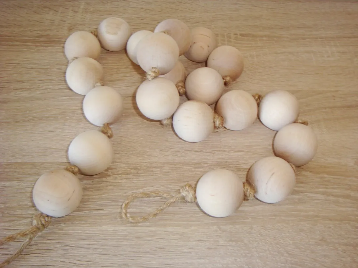 Decorative wooden beads - Image 2