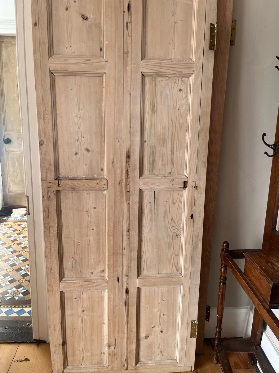 Victorian/Georgian Pitch Pine Doors - Image 1