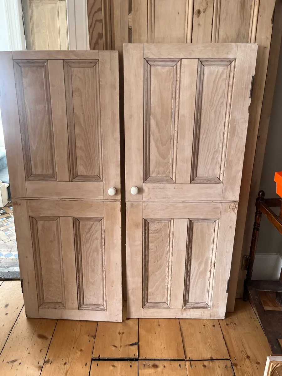 Victorian/Georgian Pitch Pine Doors - Image 2