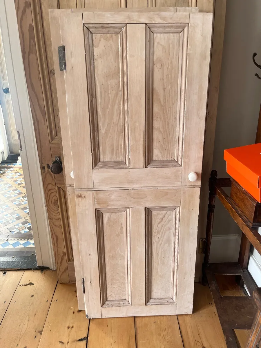 Victorian/Georgian Pitch Pine Doors - Image 4