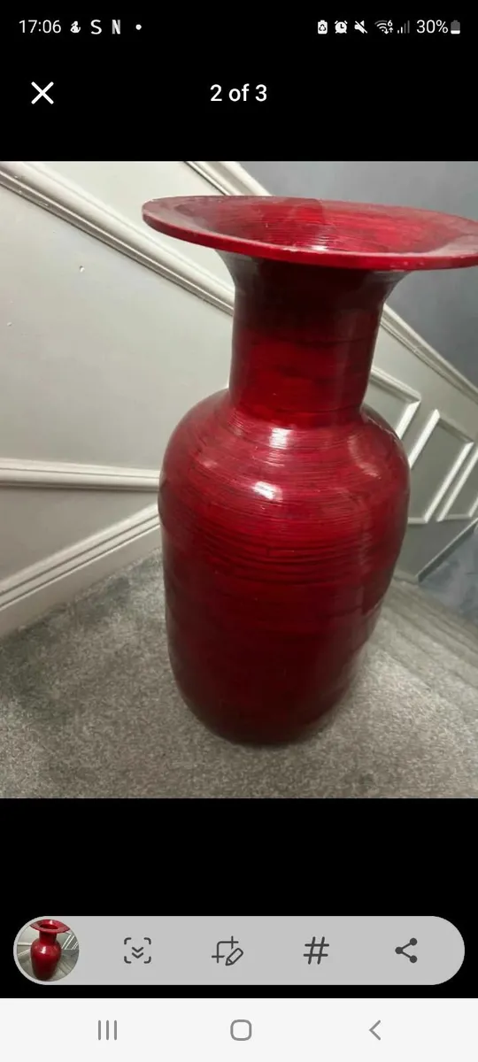 Bamboo wood floor oil vase - Image 2