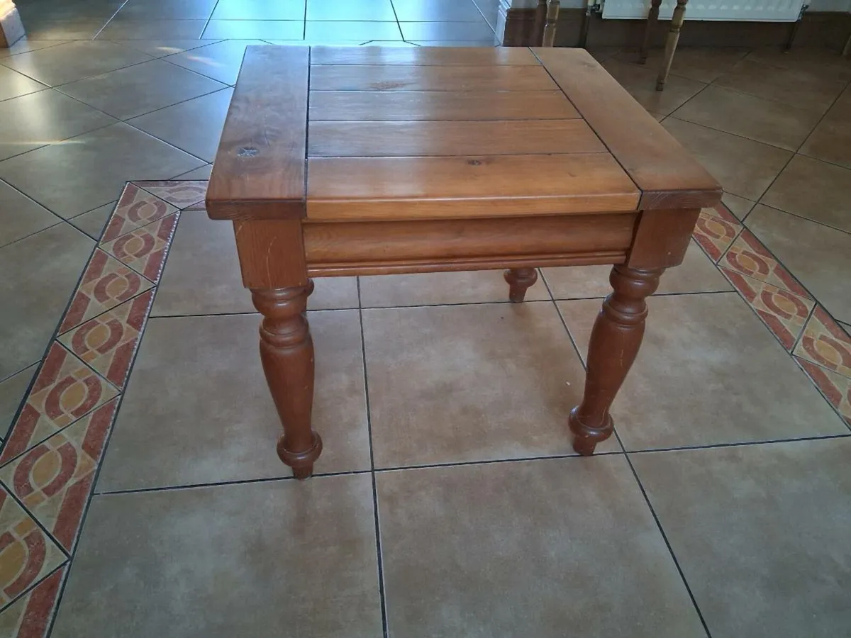 Square Pine Table - Image 1