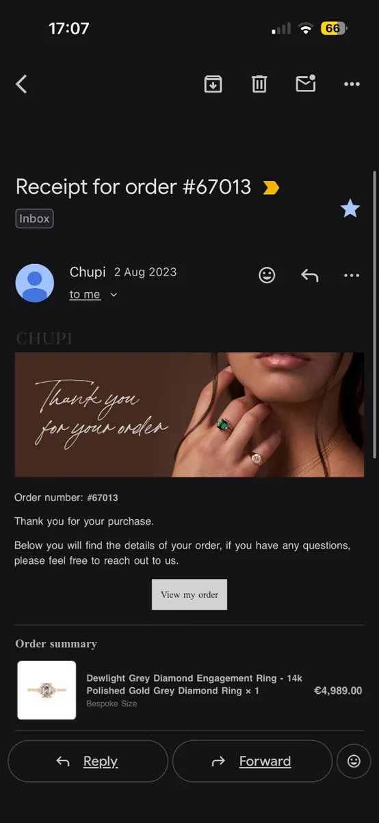 Engagement ring - Image 1