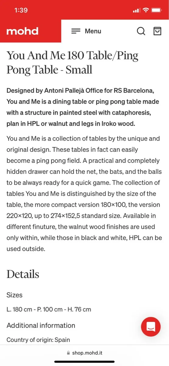 RS Barcelona ping pong games table new in box - Image 2