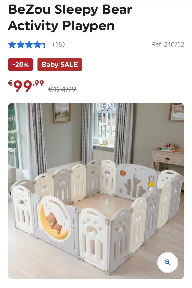 BeZou Sleepy Bear Activity Playpen - Image 1