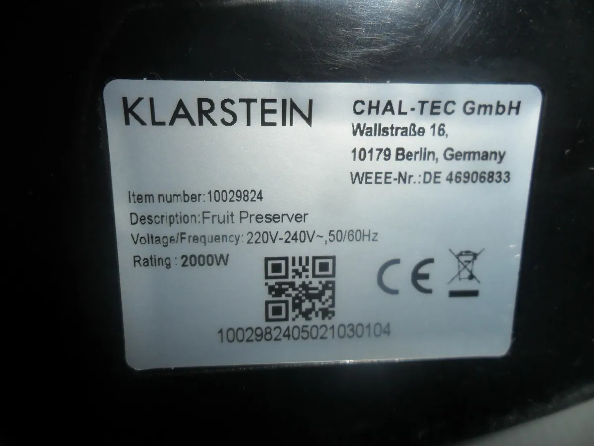 Klarstein Electric Fruit Preserver Boiler 27L - Image 4