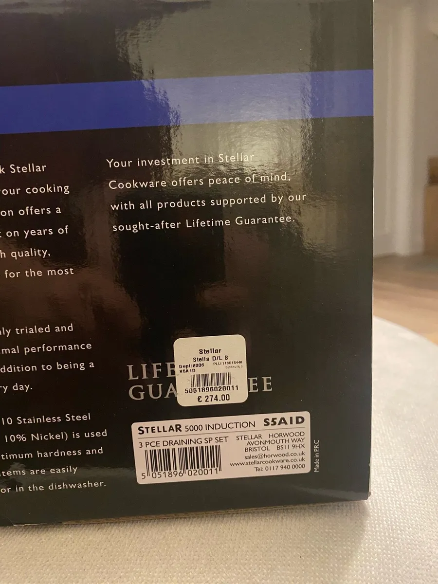 Stellar Induction 3 Piece Draining Saucepan - Image 4