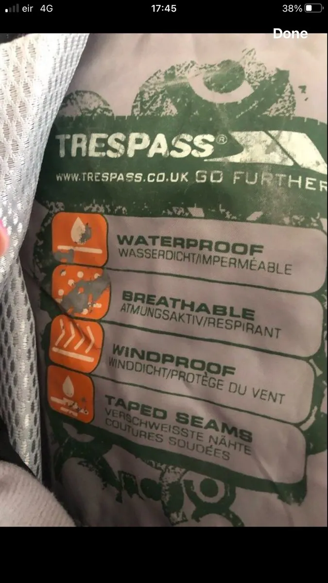 Mens trespass jacket size M €25 - Image 3