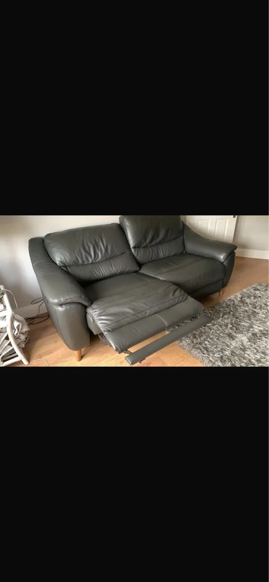 Leather Recliner Couch - Image 2