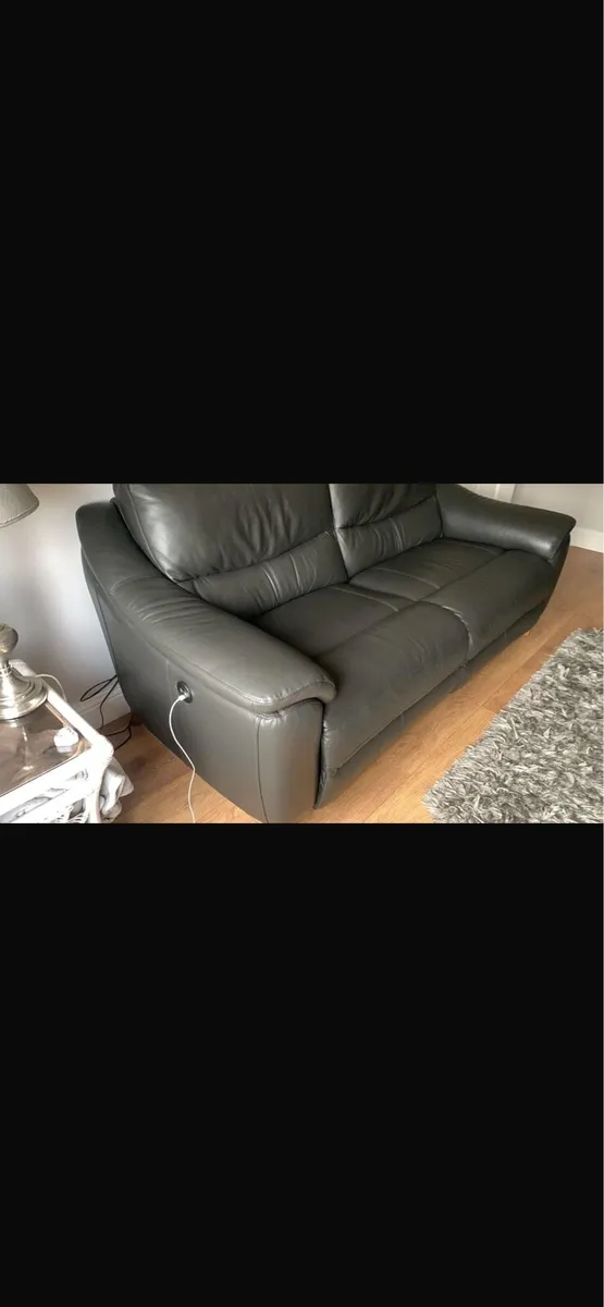 Leather Recliner Couch - Image 3