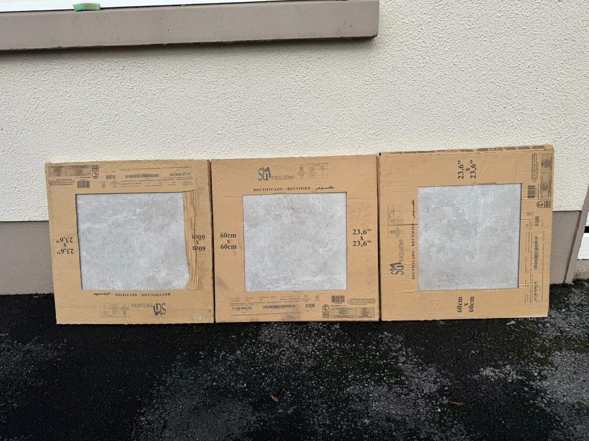 (NEW) Grey porcelain floor tiles (4.68m squared) - Image 3