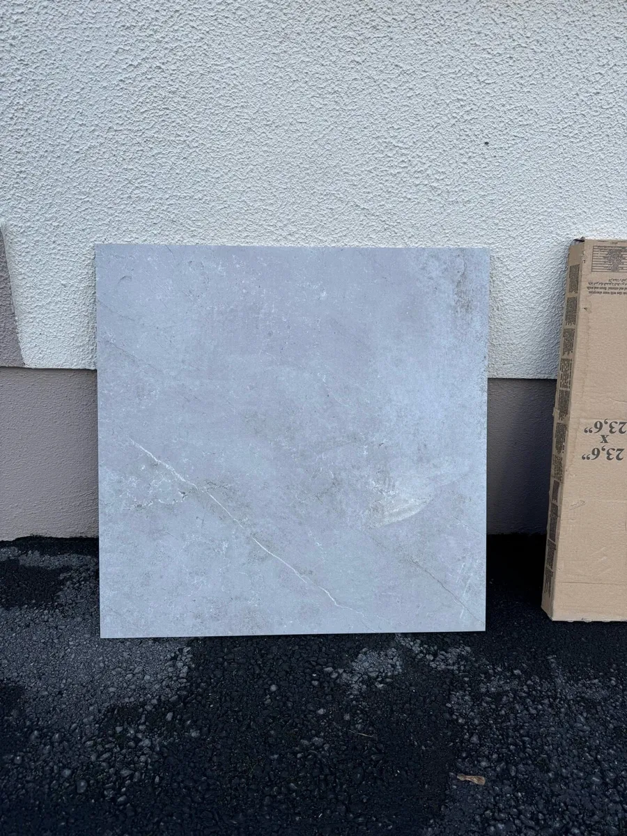 (NEW) Grey porcelain floor tiles (4.68m squared) - Image 1