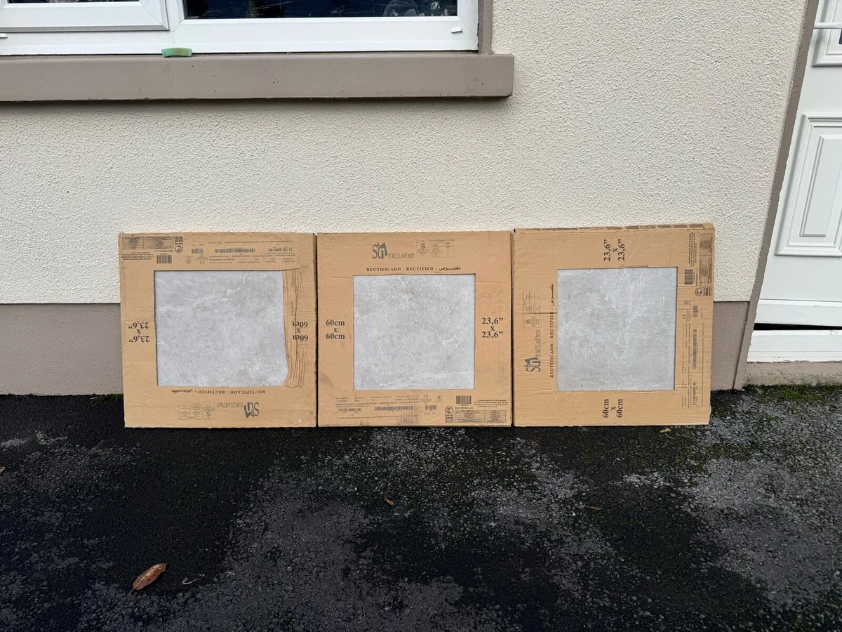 (NEW) Grey porcelain floor tiles (4.68m squared) - Image 2