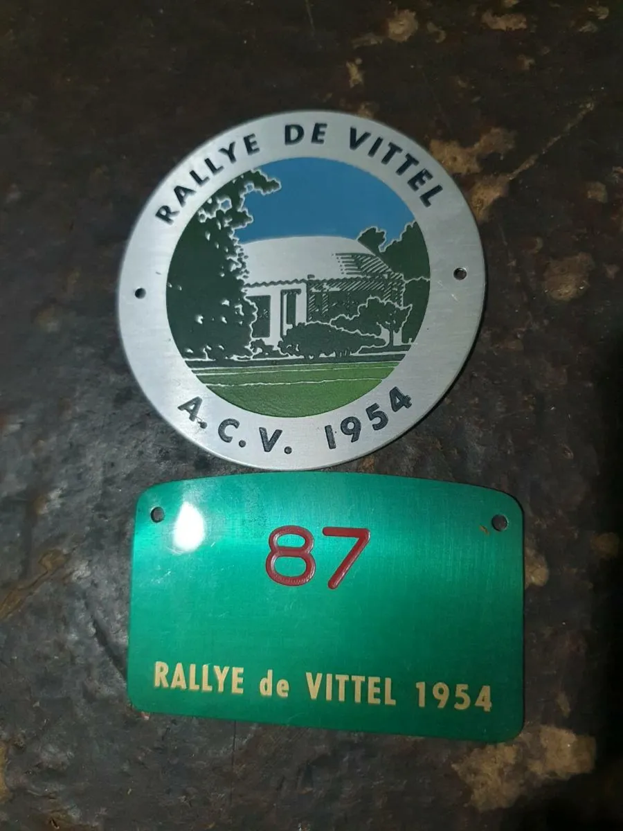 Vintage rally Badge 1954
