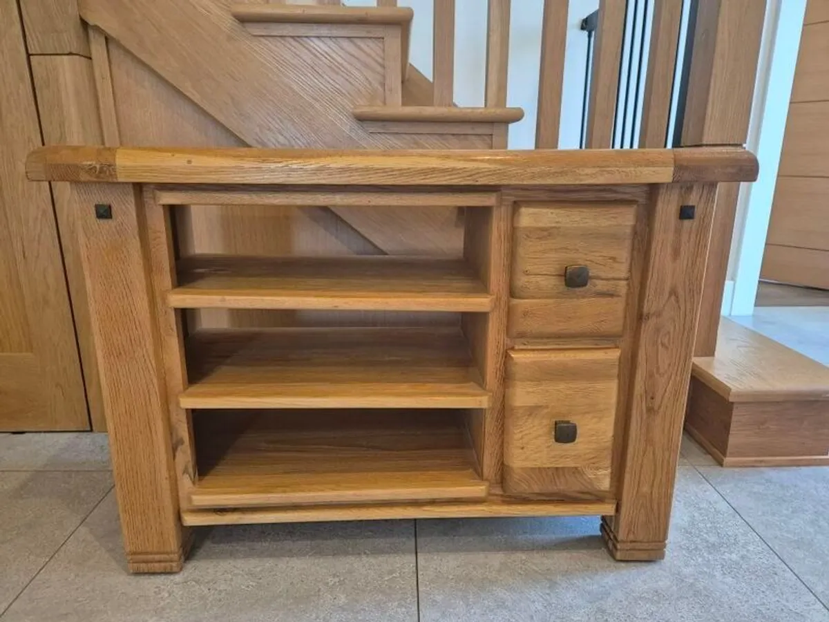 oak tv unit - Image 2