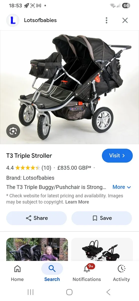 Triple buggy - Image 1