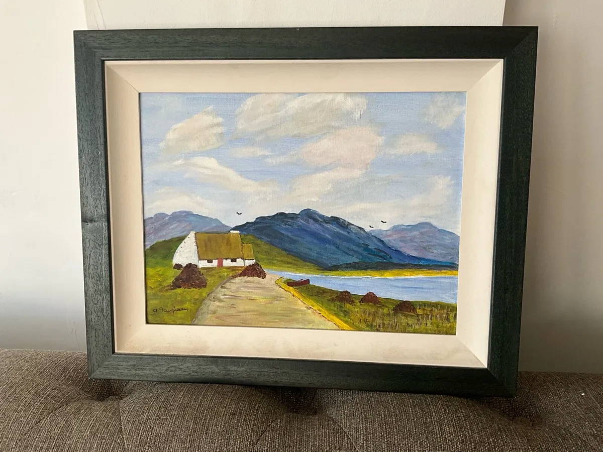 Irish Art- Cottage Scene - Image 1