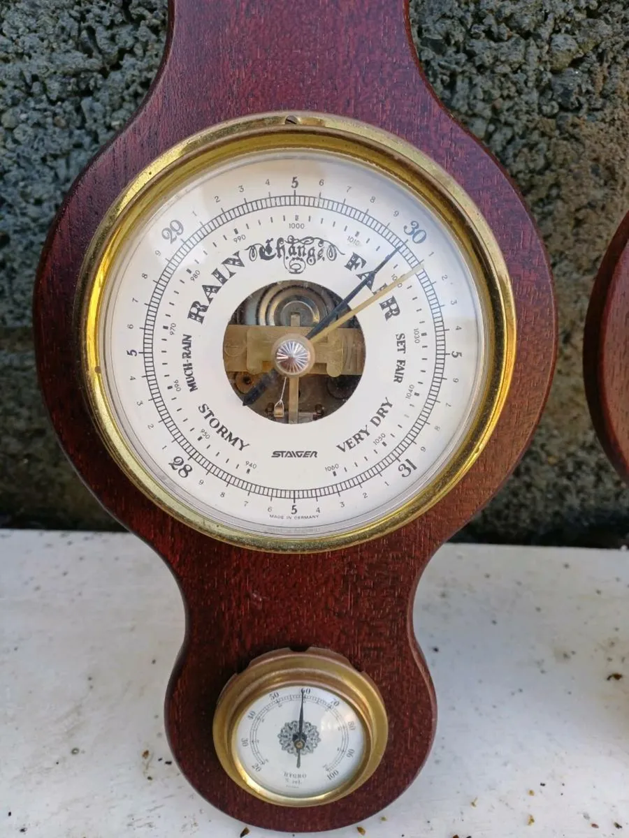 Vintage STAIGER German Banjo Barometers - Image 3
