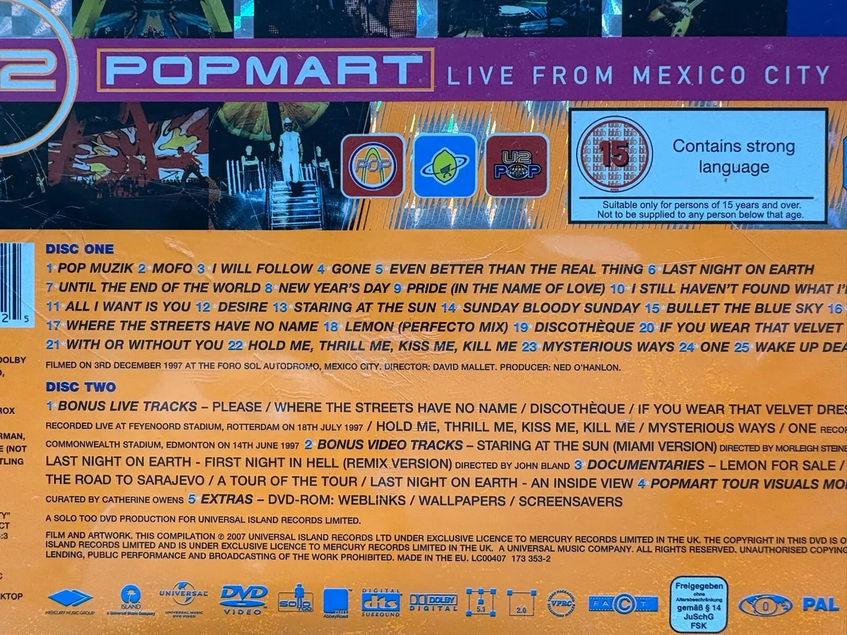 U 2. popmart double dvd live from Mexico City - Image 4
