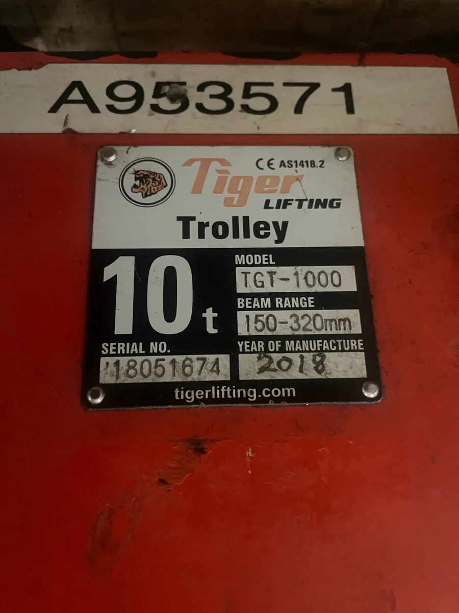 10t geared Beam trolly - Image 4