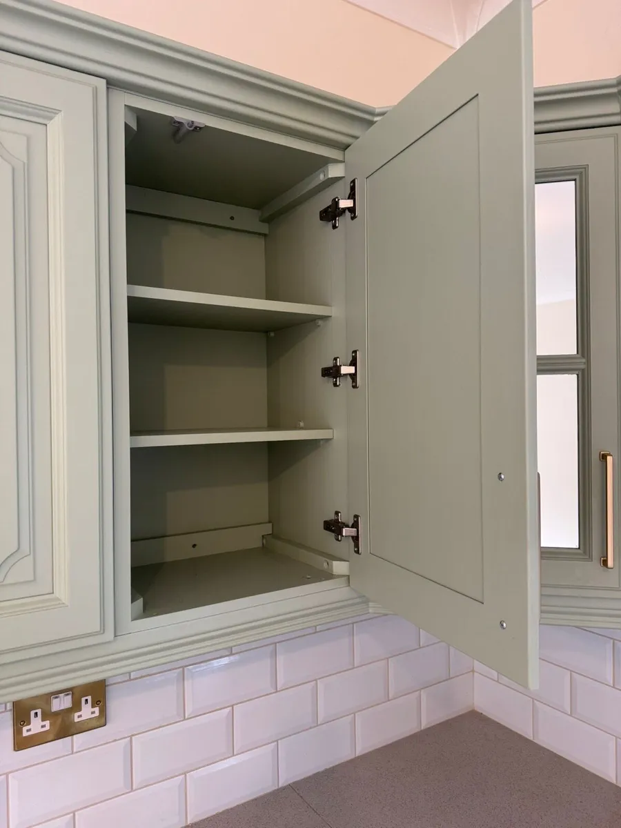 Solid Wood Freshly Spray Painted Kitchen - Image 4