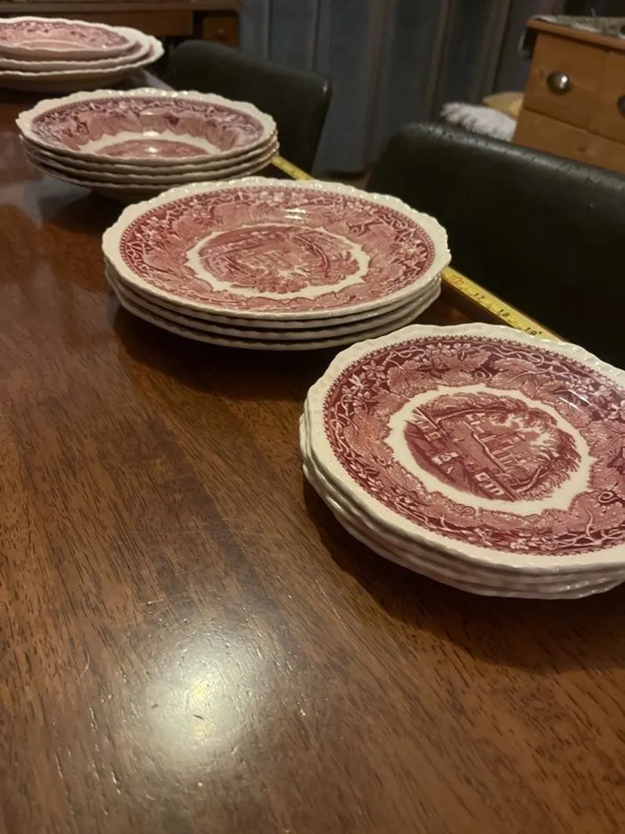 Set of 4 masons vista pink ware - Image 2