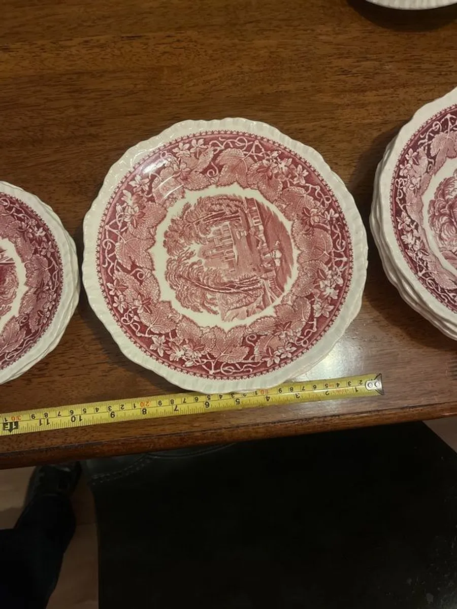 Set of 4 masons vista pink ware - Image 4
