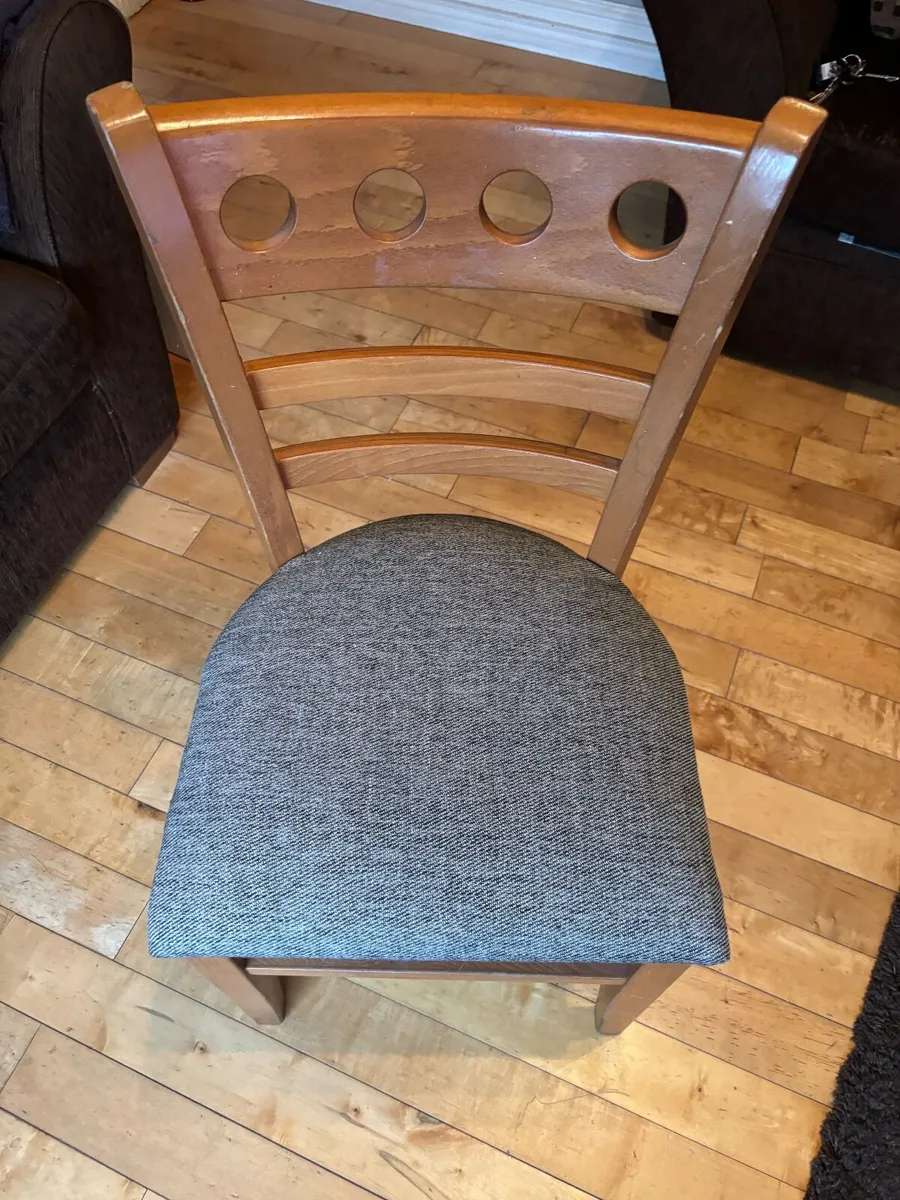 chairs, solid wood, newly upholstered - Image 2