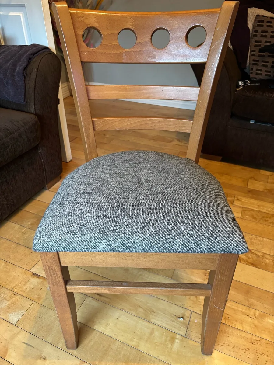 chairs, solid wood, newly upholstered - Image 3