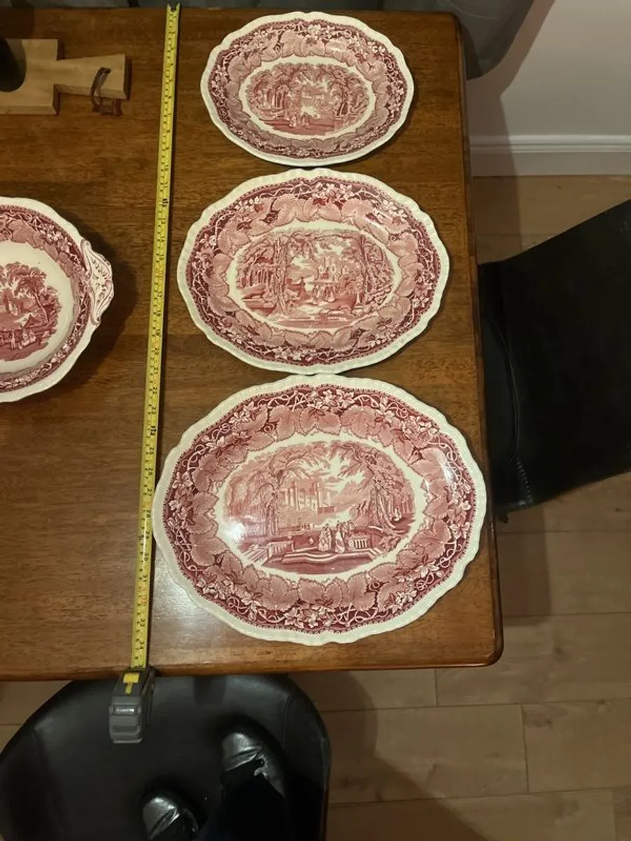 Mason Vista pink platters and soup tureens - Image 1